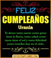 GIF Frases de Cumpleaños Urania
